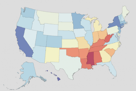 United States Health Indicator Map